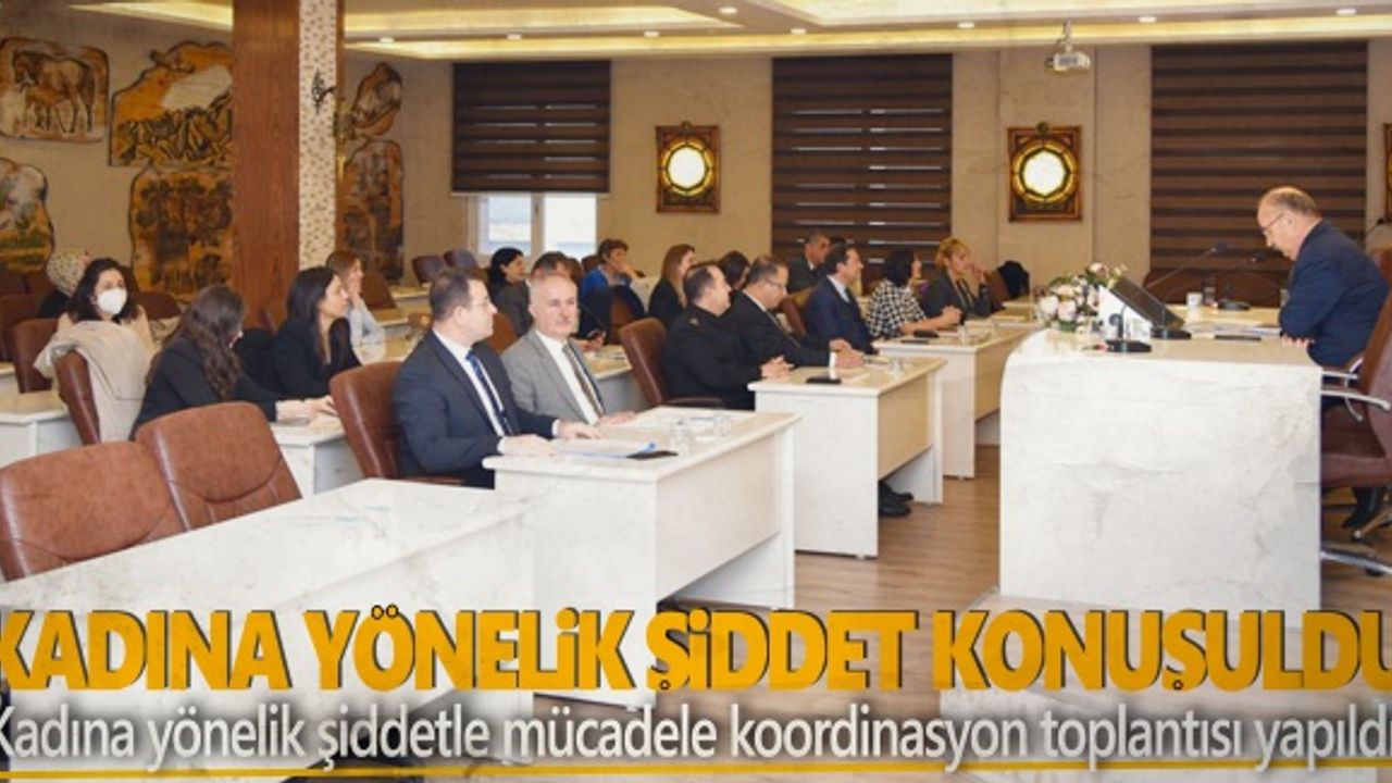 Kadına yönelik şiddetle mücadele çalışmaları değerlendirildi