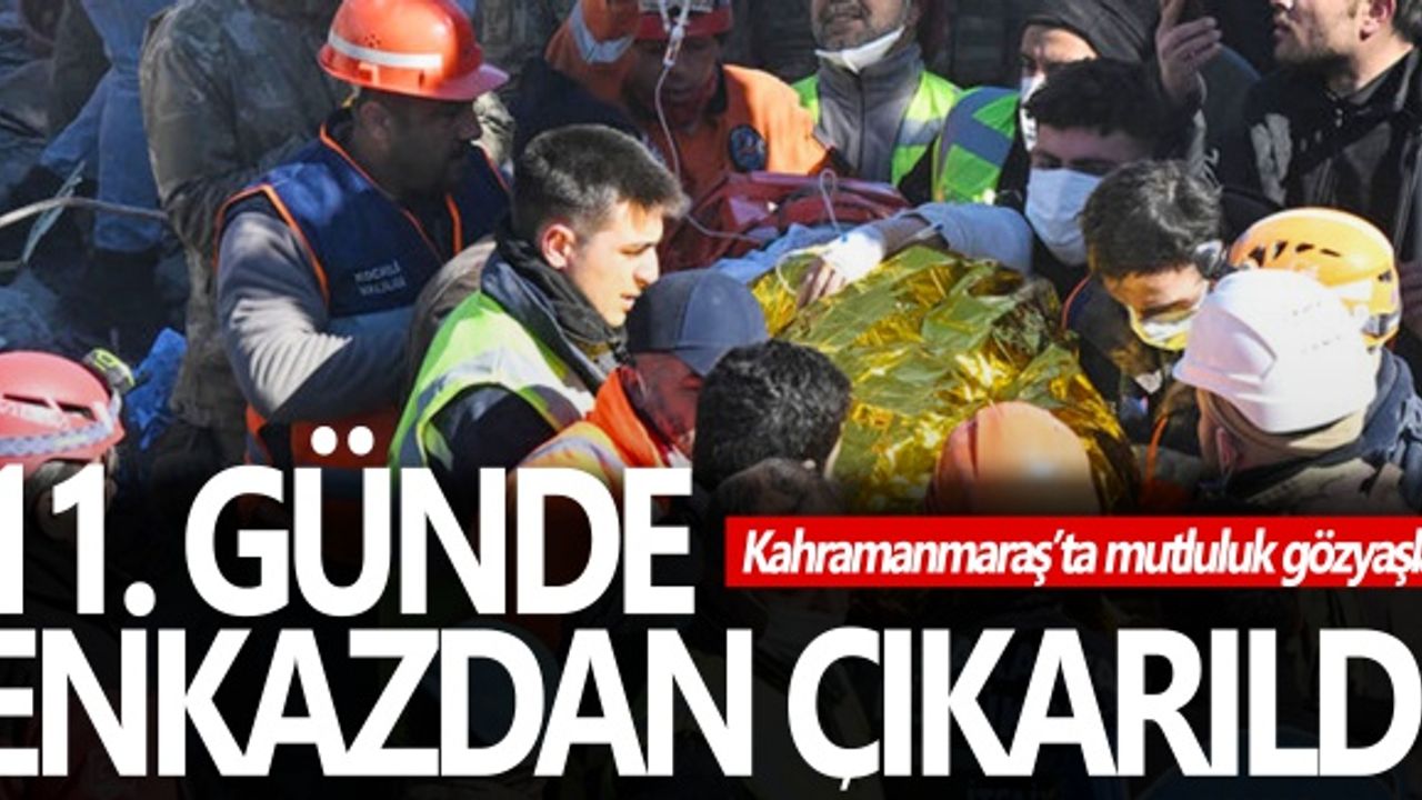 Kahramanmaraş'ta depremin 248'inci saatinde 17 yaşındaki Aleyna enkazdan çıkarıldı