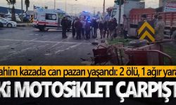 Turgutlu’da iki motosiklet çarpıştı: 2 ölü, 1 ağır yaralı  