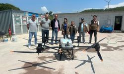 Büyükşehirden çekirgeye karşı dron ile mücadele