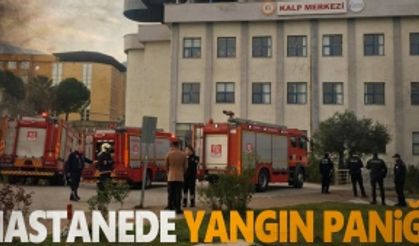 Manisa Celal Bayar Üniversitesi Hastanesinde korkutan yangın 