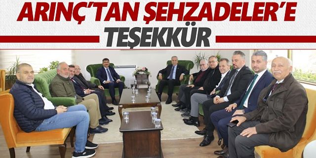 Arınç deprem seferberliği için Şehzadeler Belediyesi'ne teşekkür etti