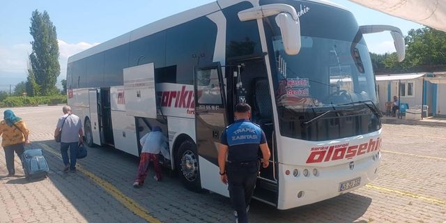 Otobüs terminallerinde bayram öncesi sıkı denetim