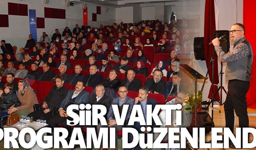Demirci'de Şiir Vakti programı yapıldı