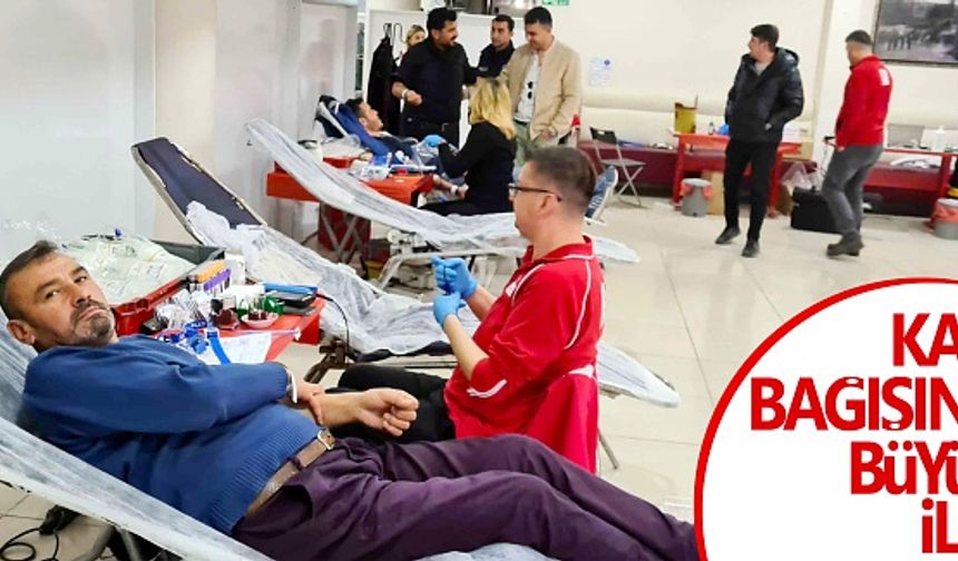 Gördesli vatandaşlar kan bağışına destek verdi  